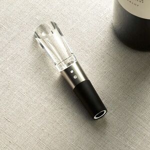 Wine Aerator Pourer with Black and Silver Finish